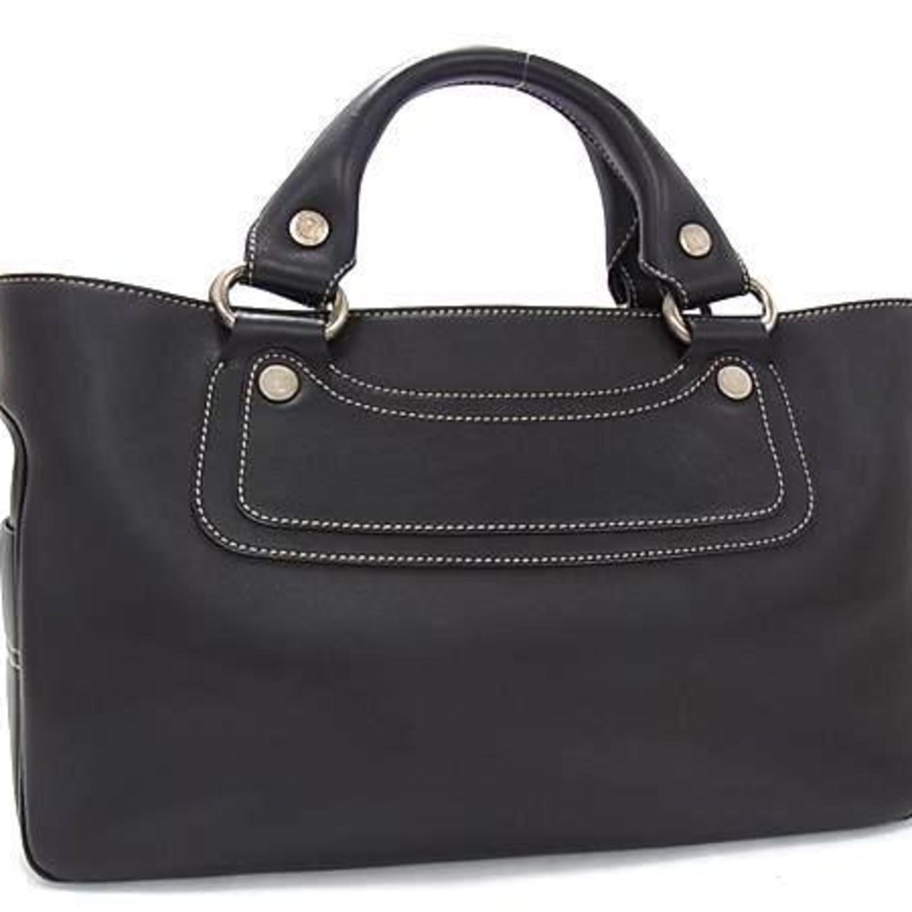 CELINE Macadam Boogie Bag in Dark Brown Leather