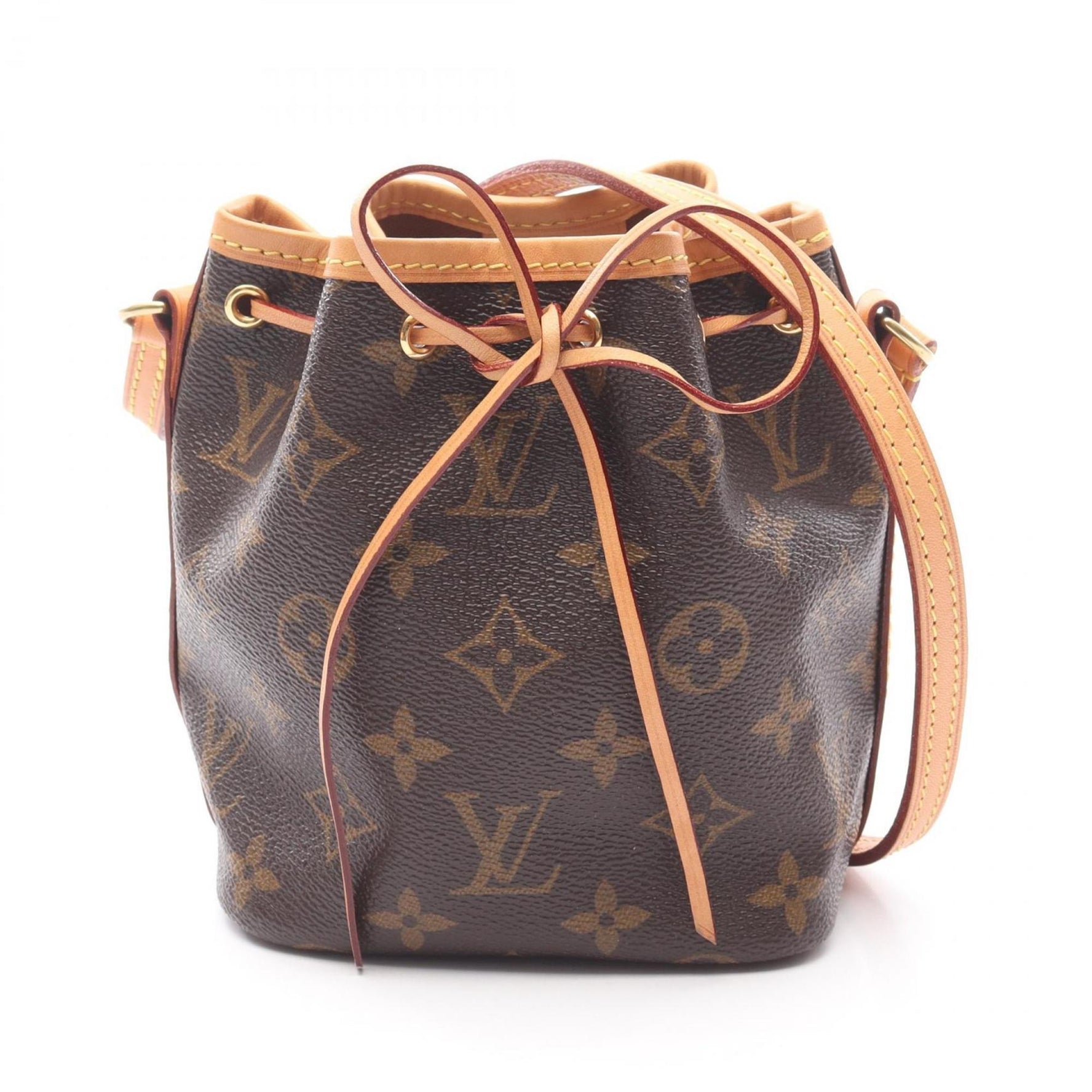 Louis Vuitton Nano Noe Shoulder Bag, Coated Canvas and Leather, Monogram