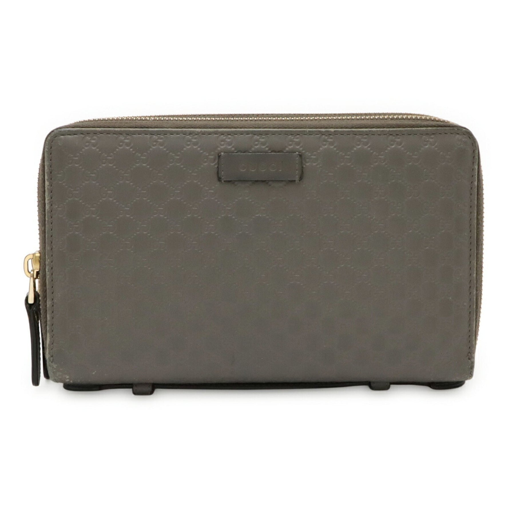 GUCCI Micro Guccissima Travel Case, Clutch Bag, Organizer, Long Wallet, Leather