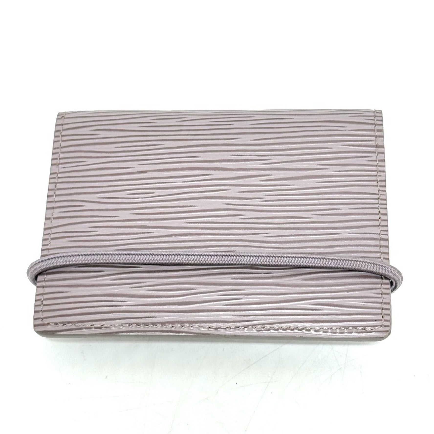 Louis Vuitton Porte Carte Transport Business Card Holder Small Items Bi-fold Holder/Card Case Epi Leather Lilac