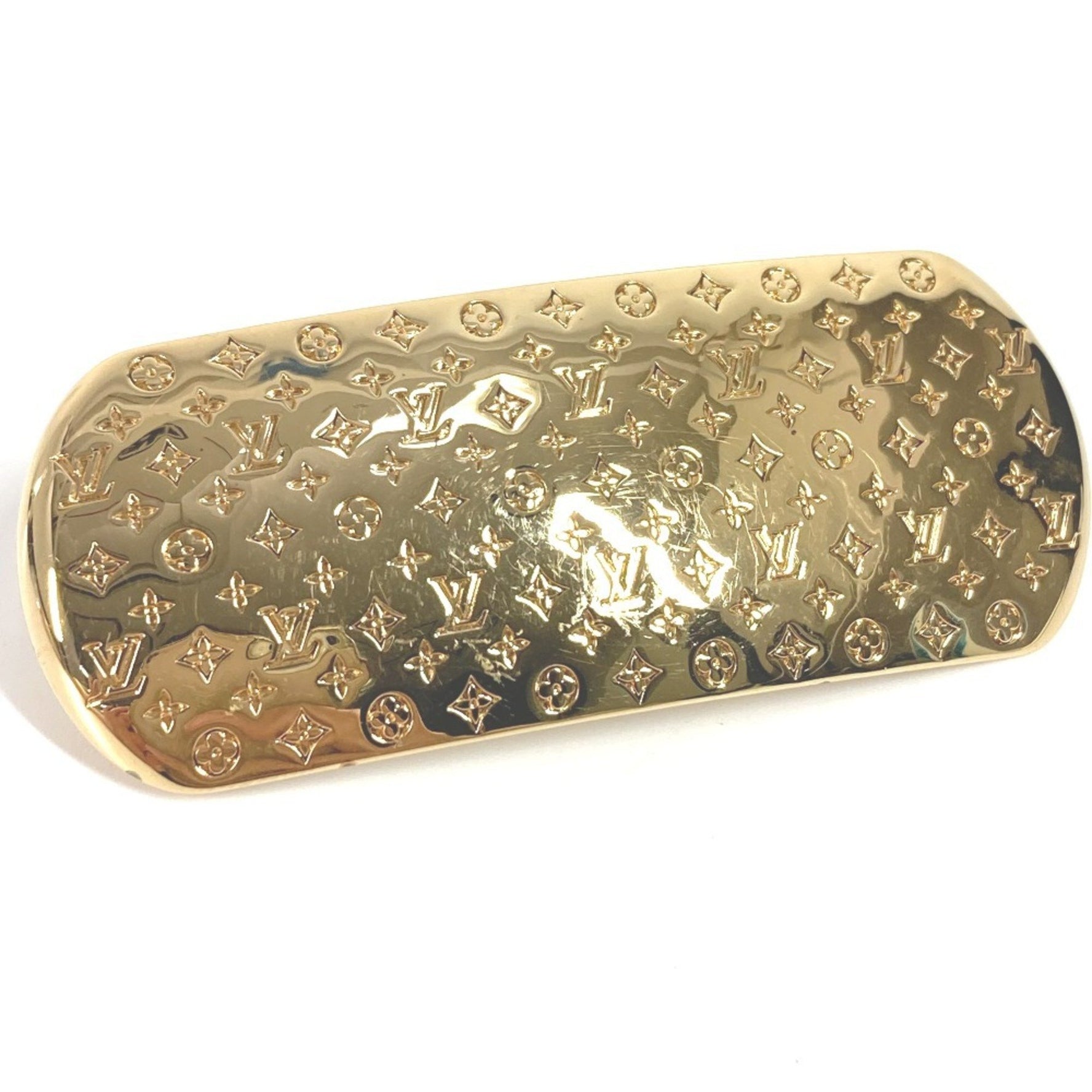 Louis Vuitton Monogram Barrette Nanogram Accessories Hairpin Hair Metal