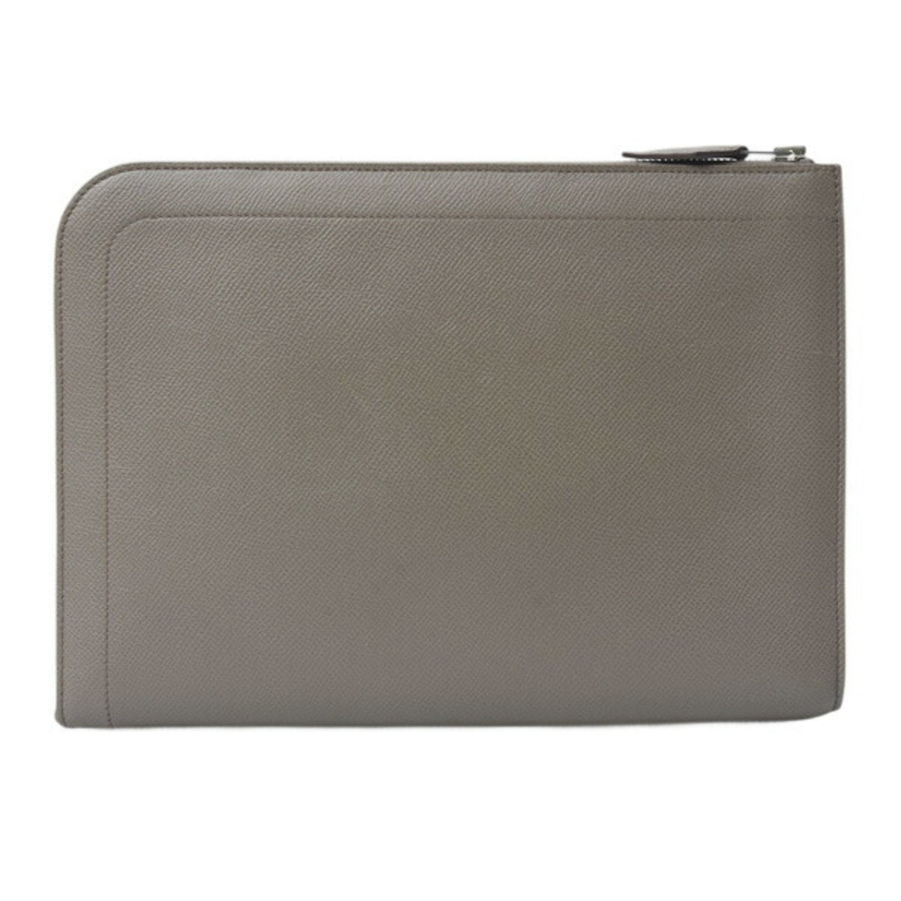 Hermes Men's Zip Tablet Unexpected Horse X Stamp Epsom Leather Grey