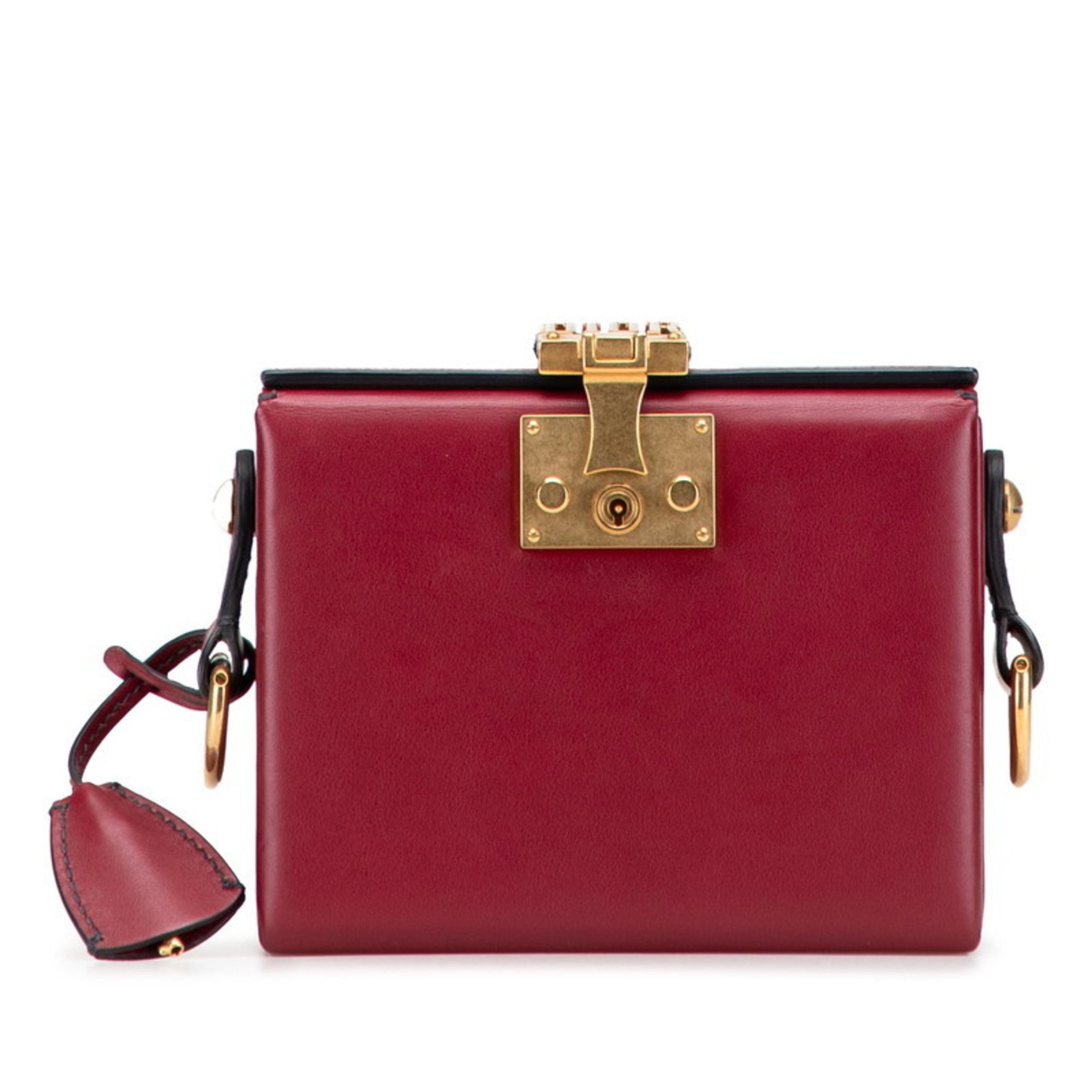 Christian Dior Dior Addict Small Box Shoulder Bag in Red Leather