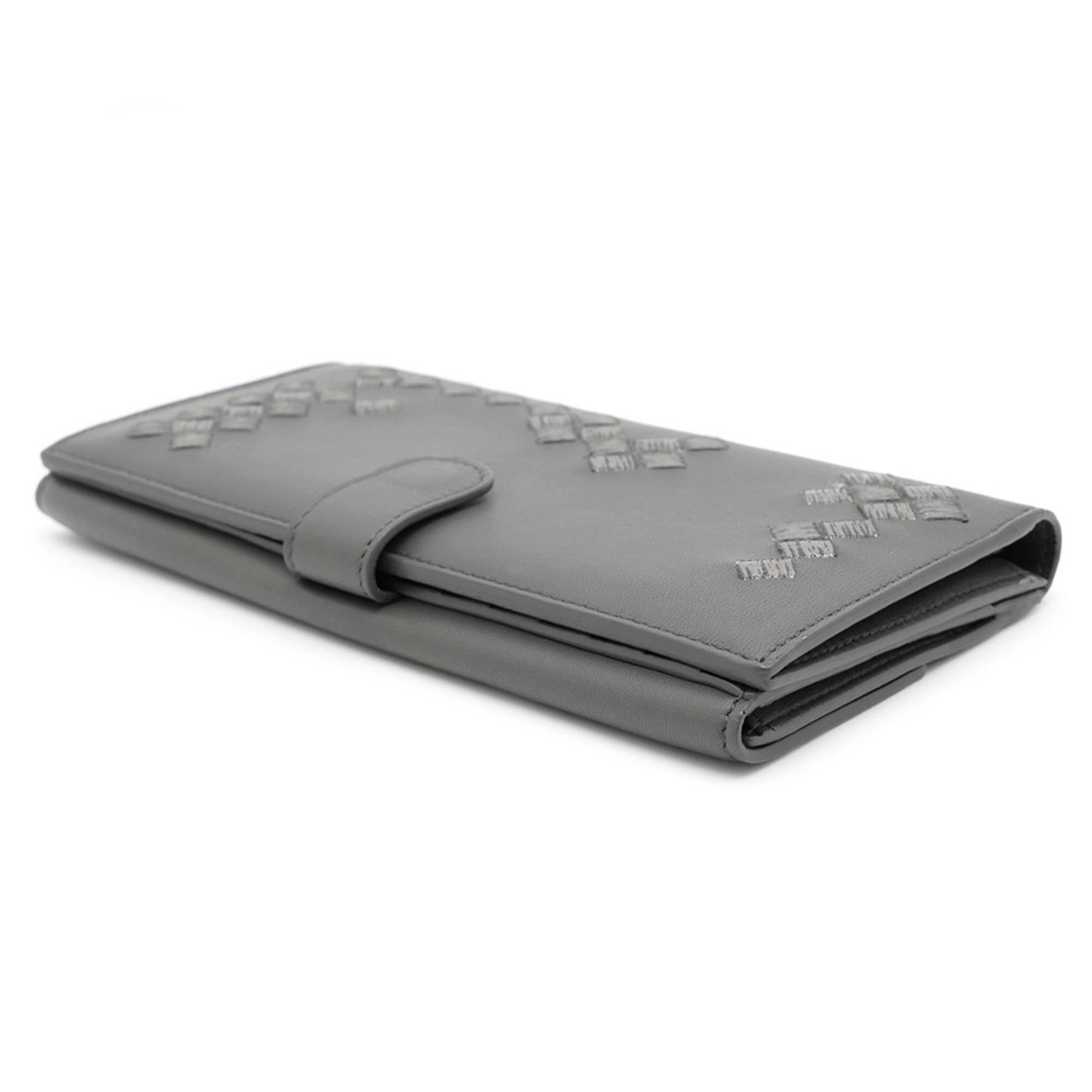 Bottega Veneta Long Wallet Intrecciato Embroidery BOTTEGA VENETA Bi-fold