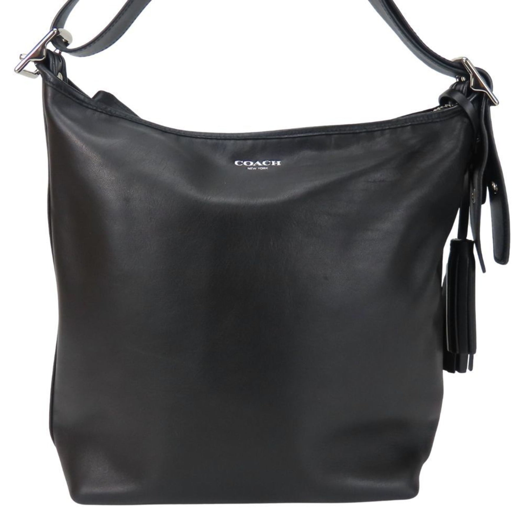 Coach Shoulder Bag Leather Tassel