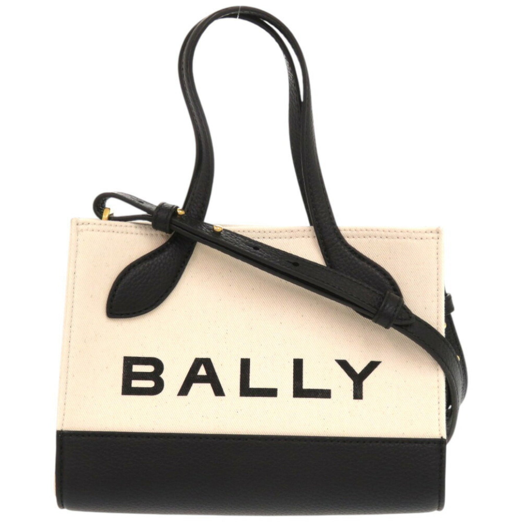 Unused Bally Mini Canvas and Leather Shoulder Bag