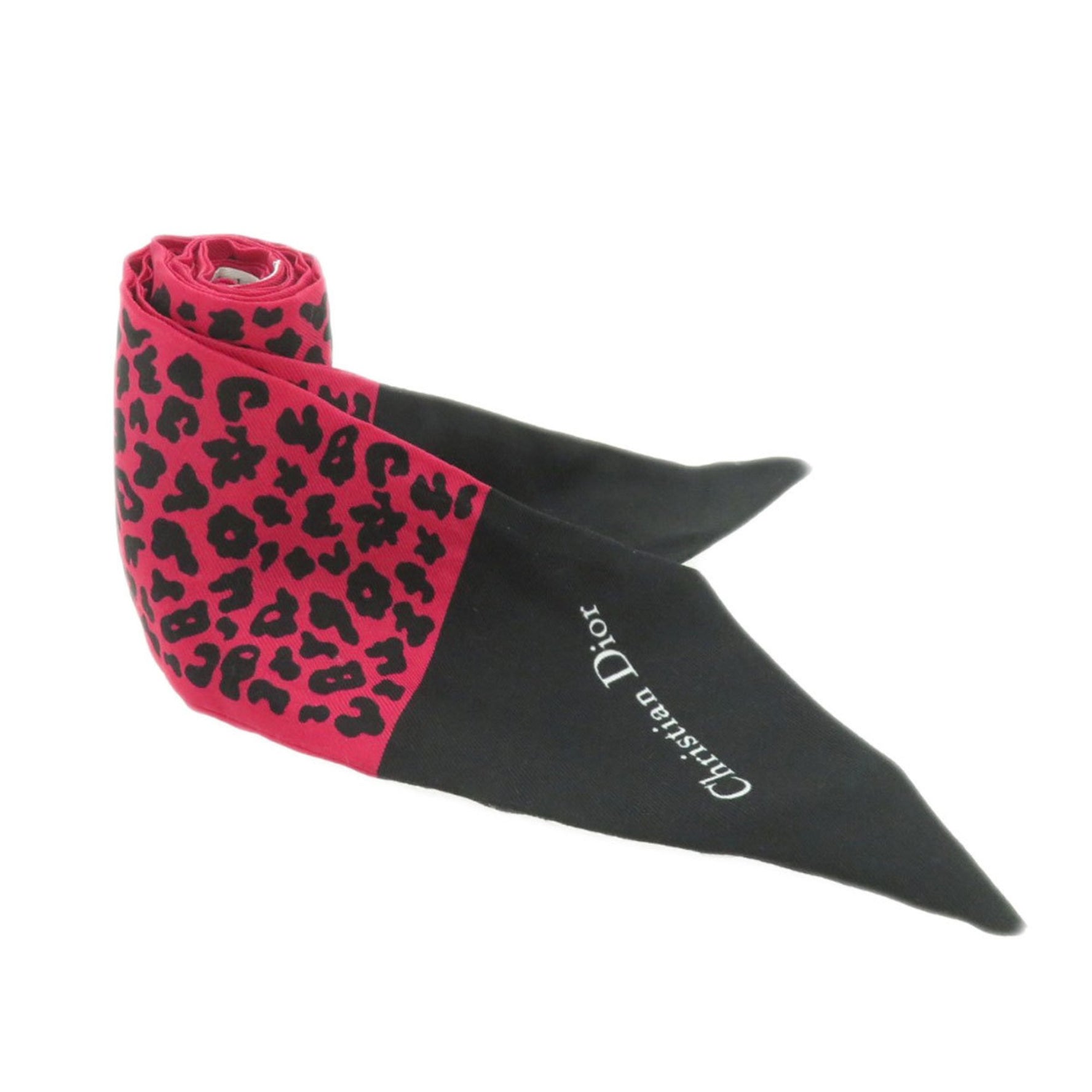 Christian Dior Mitza Leopard Scarf Silk