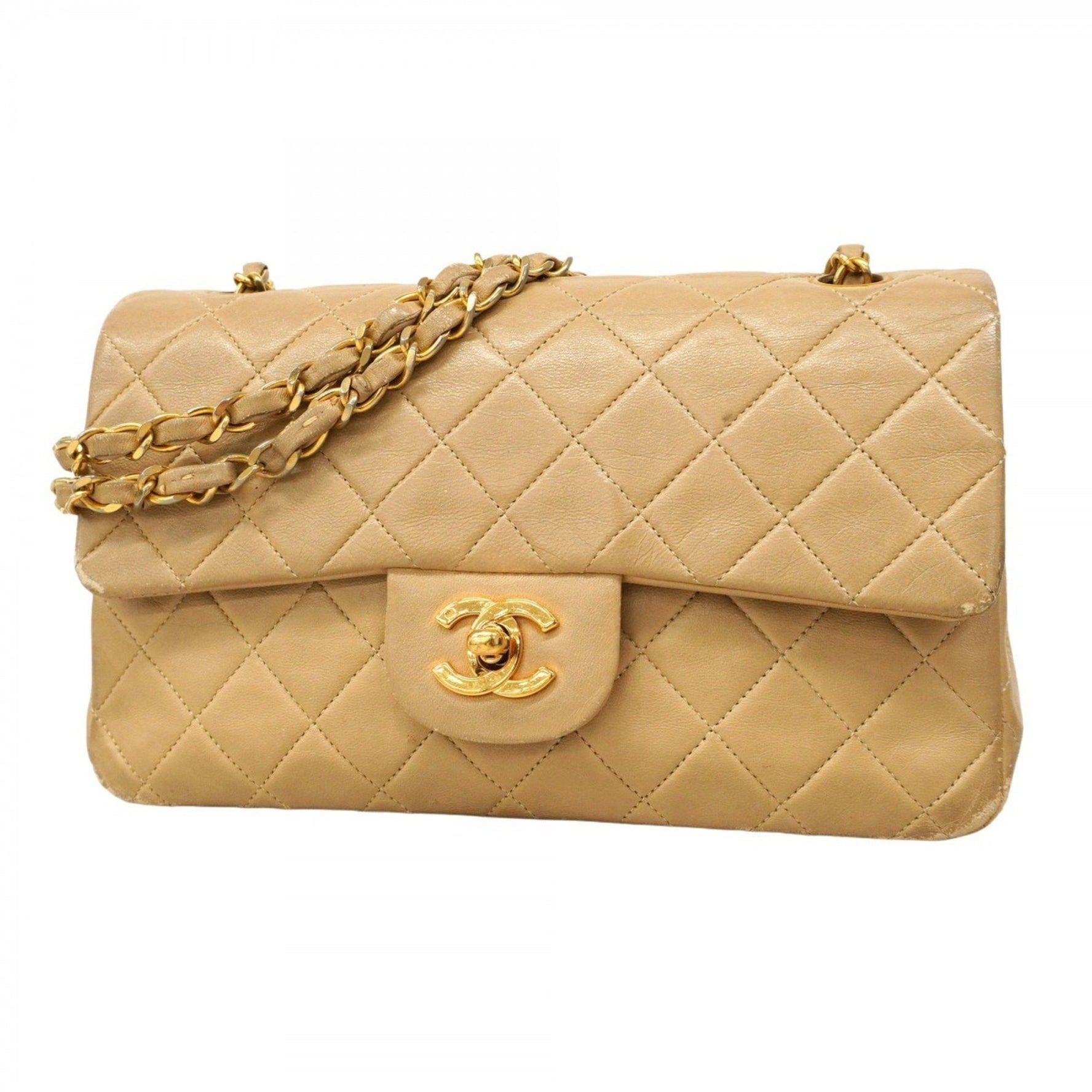 Chanel Matelasse Shoulder Bag with Double Flap and Chain, Lambskin