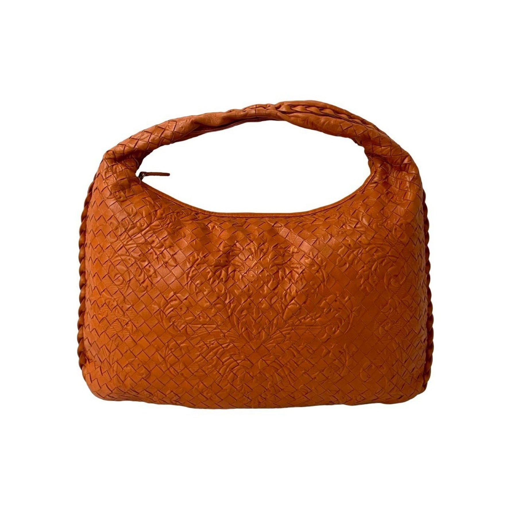 BOTTEGA VENETA Hobo Intrecciato Leather Handbag/Mini Tote Bag