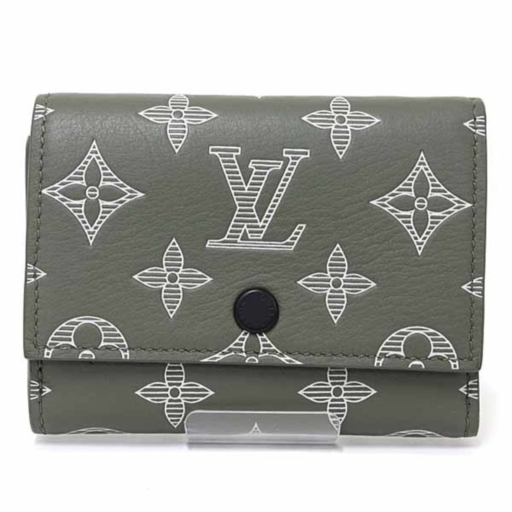 Louis Vuitton Victor Wallet Tri-fold Monogram Shadow Olive Green