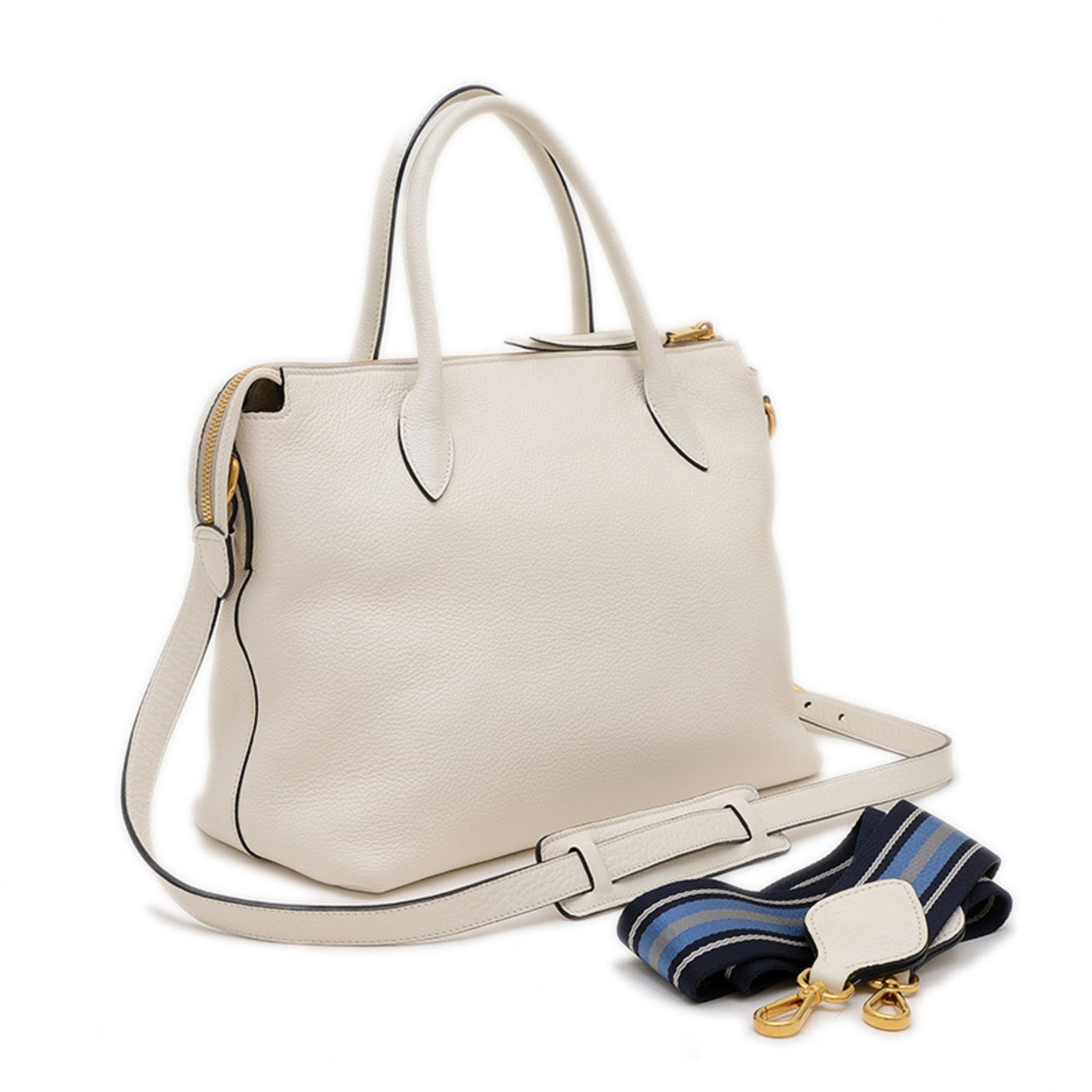 Prada Vitello Dino Handbag/Shoulder Bag, Leather