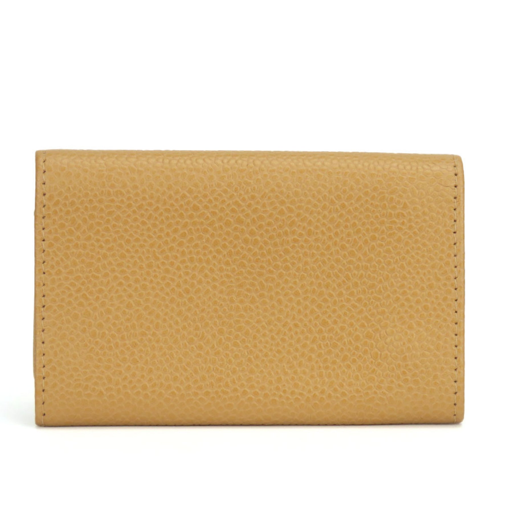 Chanel 6-ring key case, caviar skin, beige, No. 8, Coco mark, accessory, women's, CHANEL