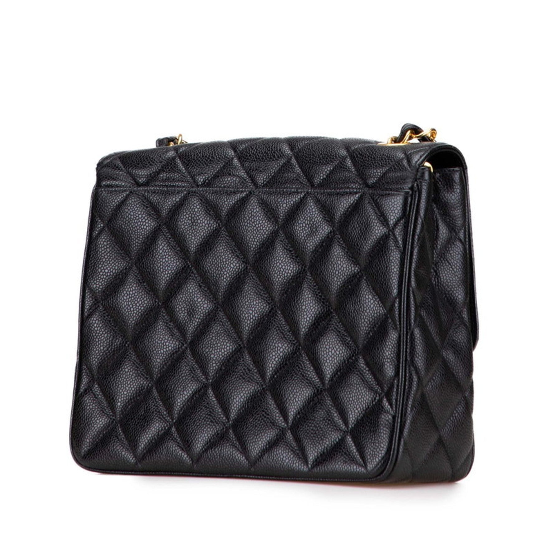 CHANEL Matelasse Coco Mark Chain Shoulder Bag in Caviar Skin