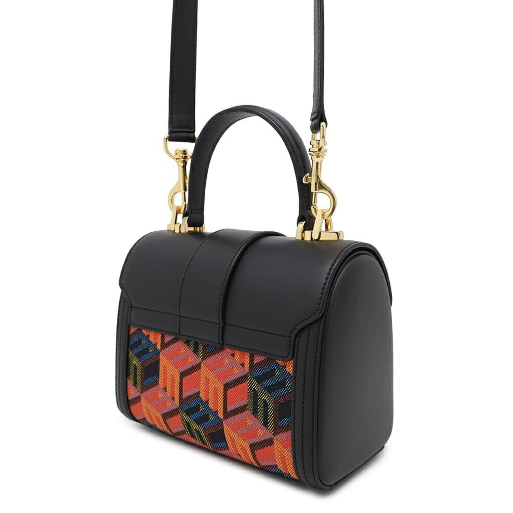 MCM Handbag Cubic Small MWECSCK01MT001 2way Shoulder Bag Black