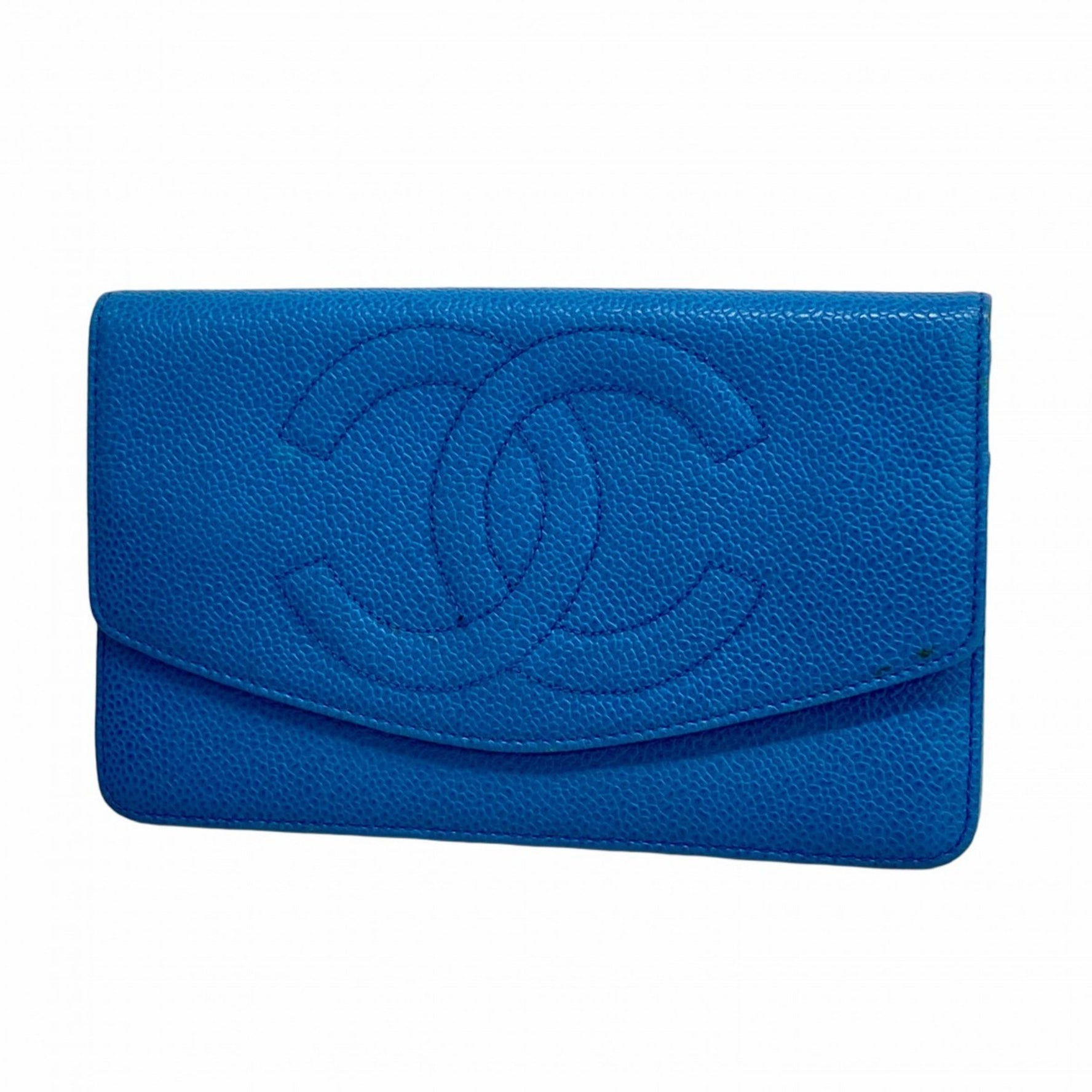 Chanel long wallet, caviar skin