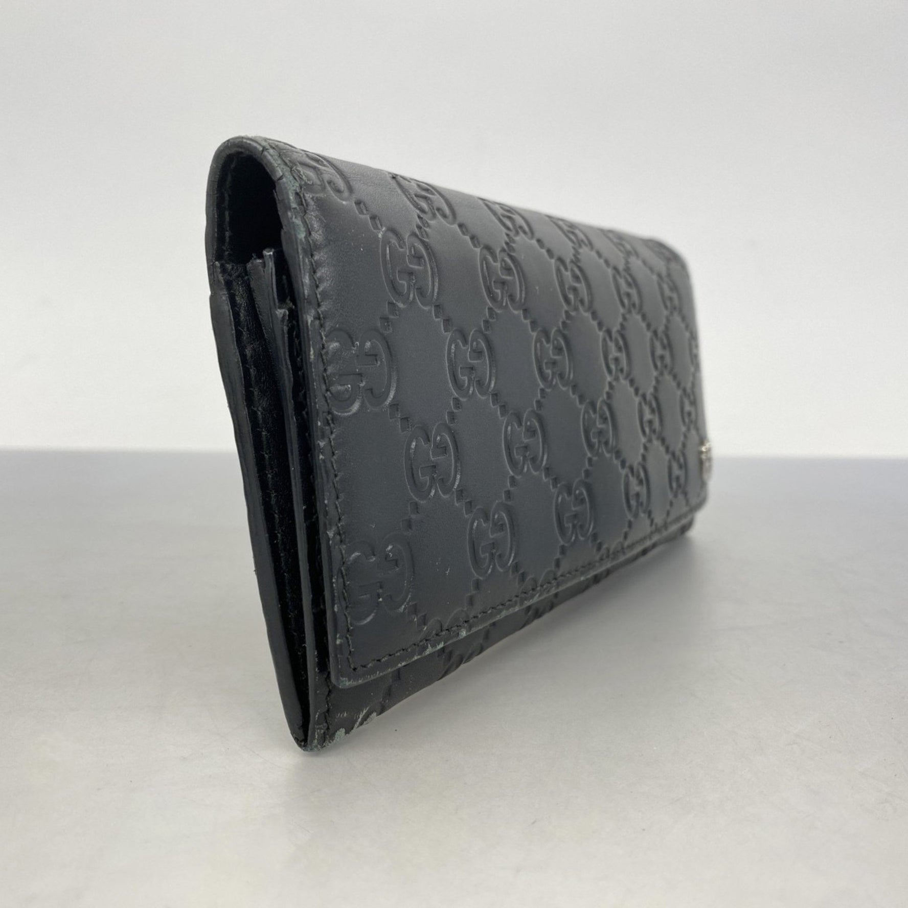 Gucci long wallet Guccissima leather men's