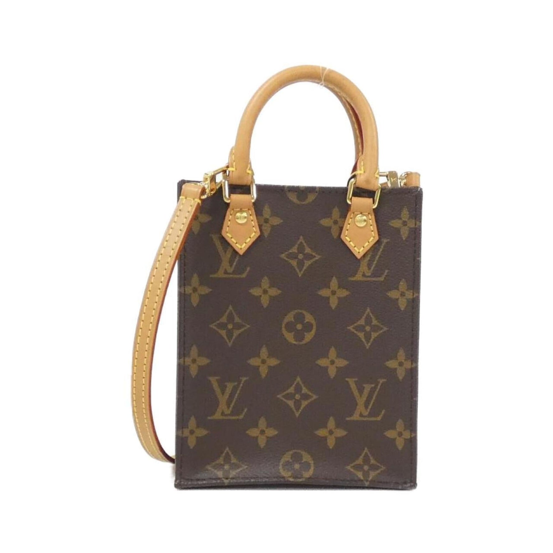 Louis Vuitton Monogram Petite Sac Plat Handbag