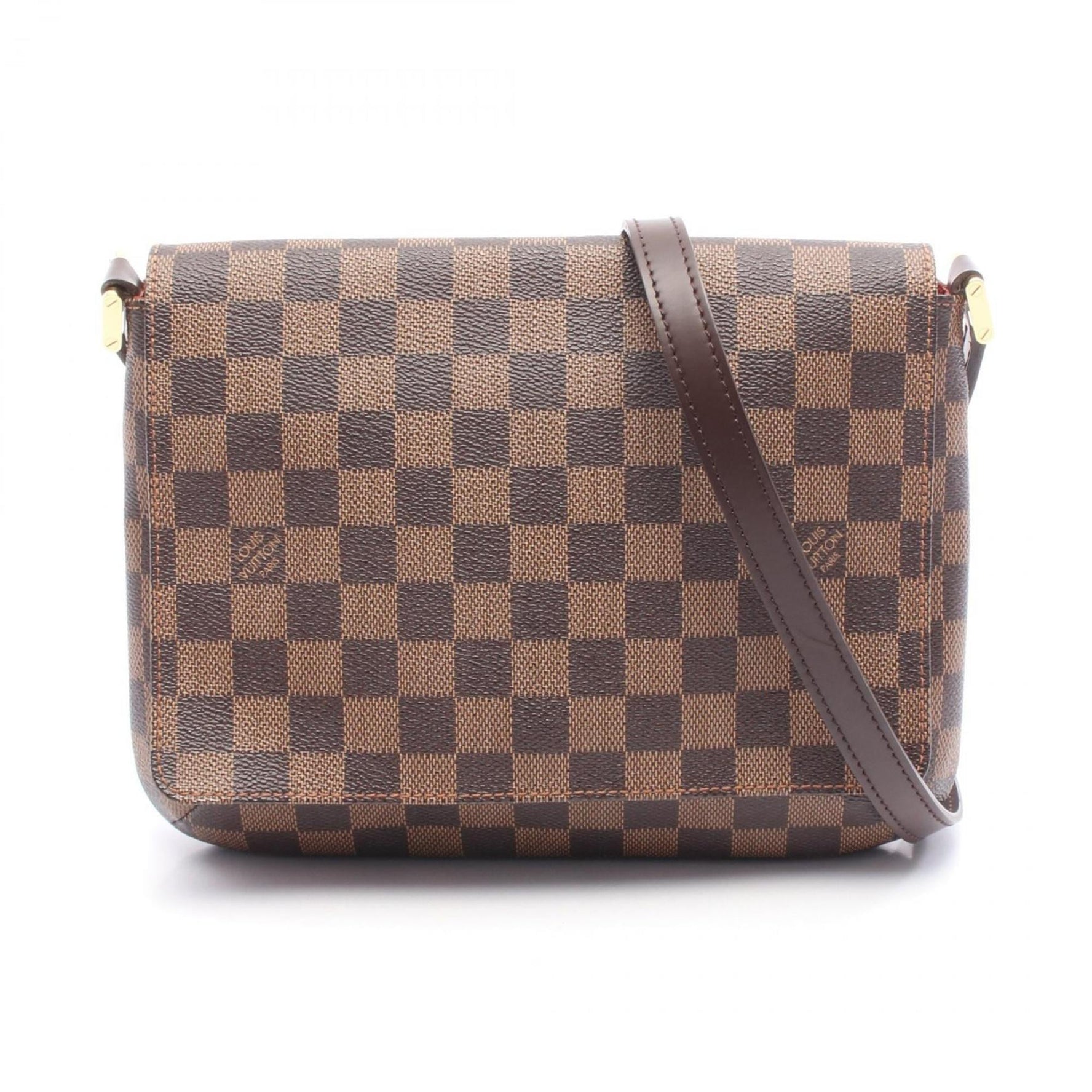Louis Vuitton Musette Tango Long Shoulder Bag, Damier Ebene Coated Canvas and Leather