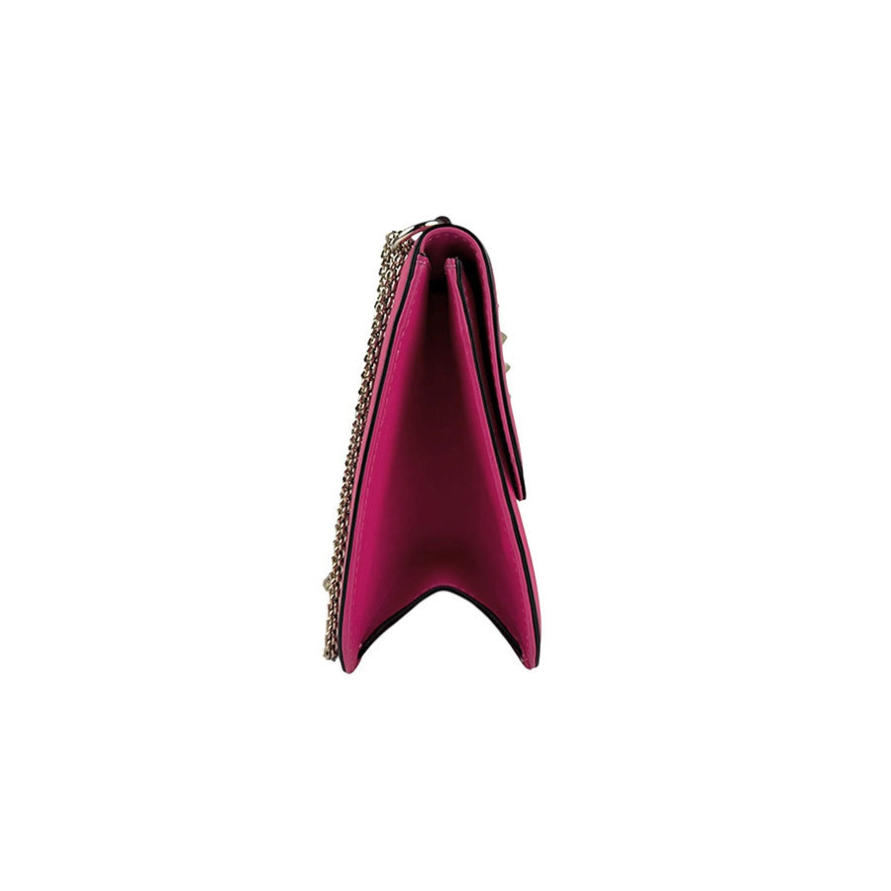 Valentino Garavani shoulder bag rock stud leather metal pink gold