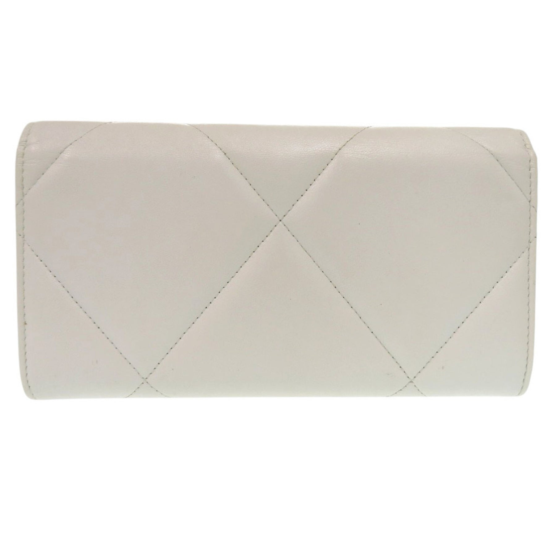 CHANEL 19 Lambskin Coco Mark Long Wallet, 30 Series, 0766