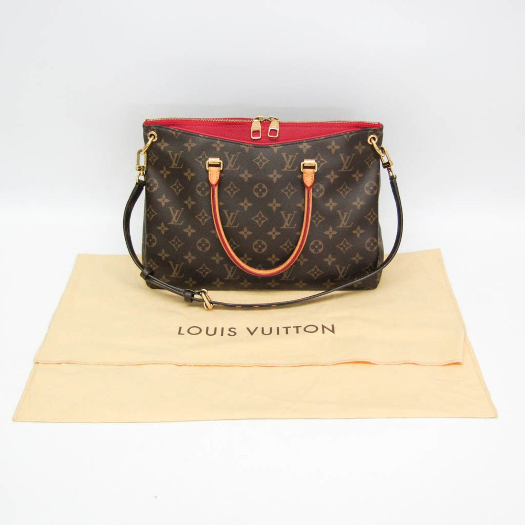 Louis Vuitton Monogram Pallas Handbag Monogram,Cerise