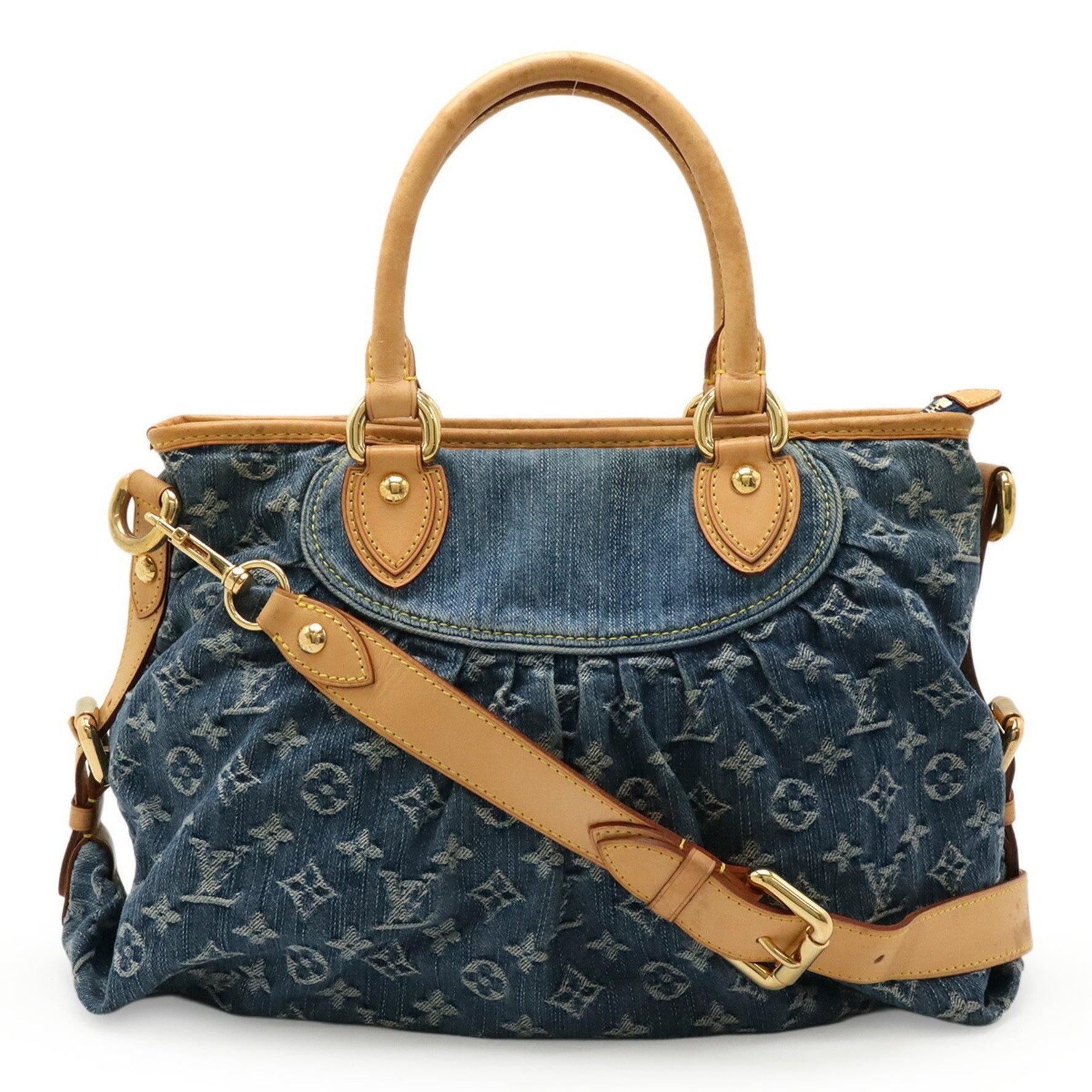 Louis Vuitton Monogram Denim Neocavi MM Tote Bag, Handbag, Shoulder