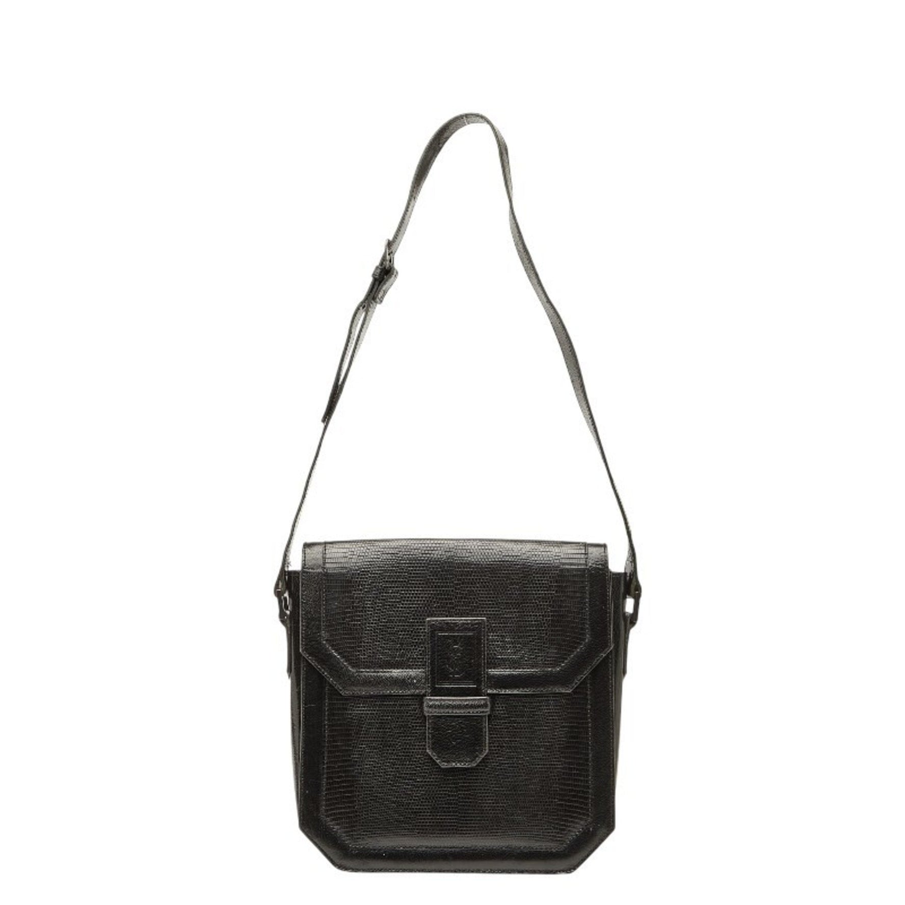 Saint Laurent logo shoulder bag in leather .