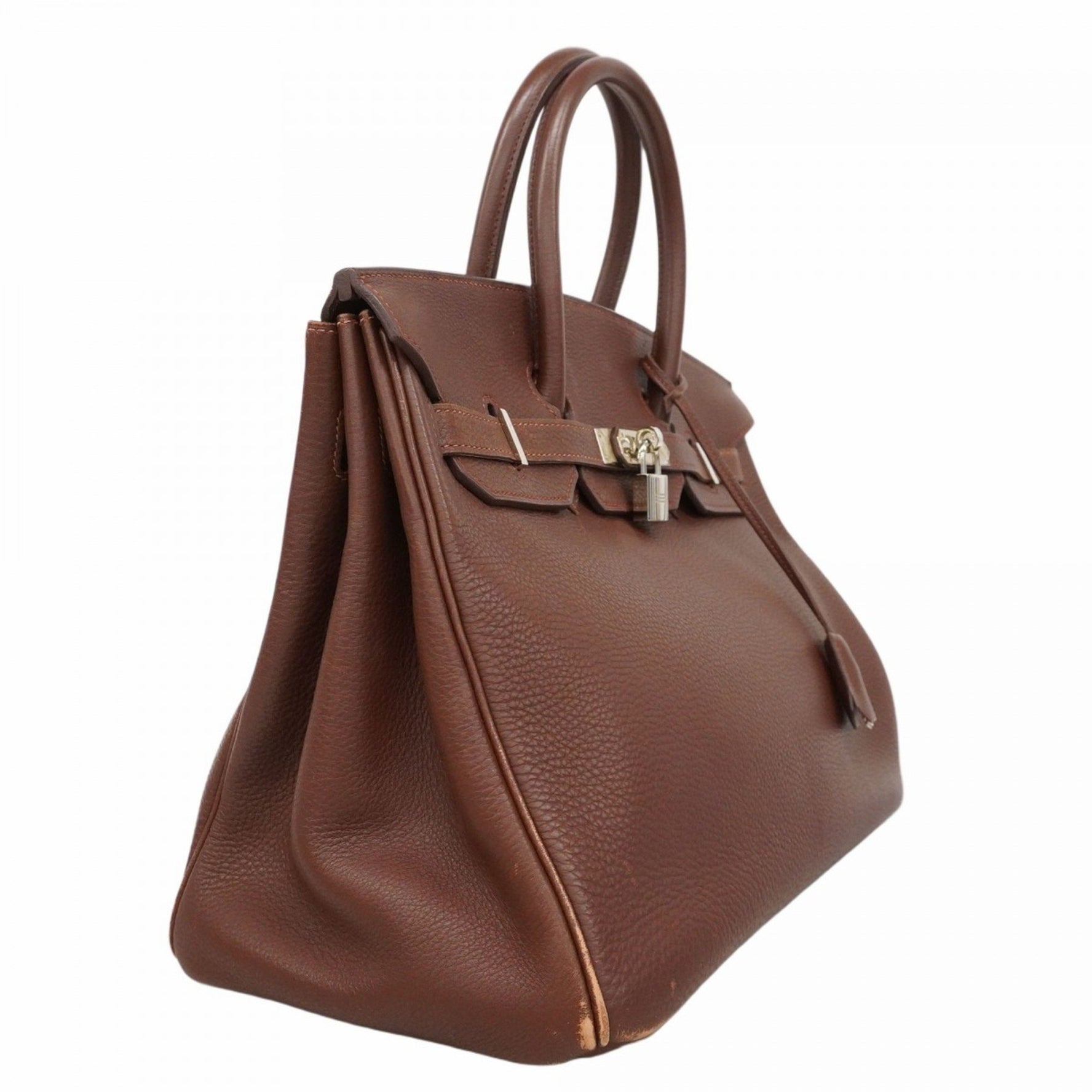 Hermes Birkin 35 Togo Brown Handbag for Women