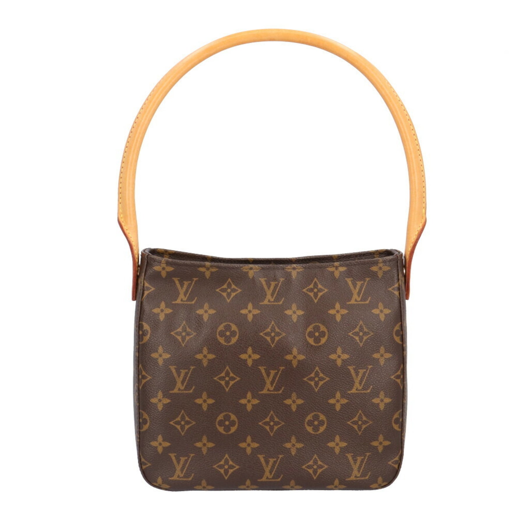 Louis Vuitton Looping MM Monogram Shoulder Bag Canvas Brown