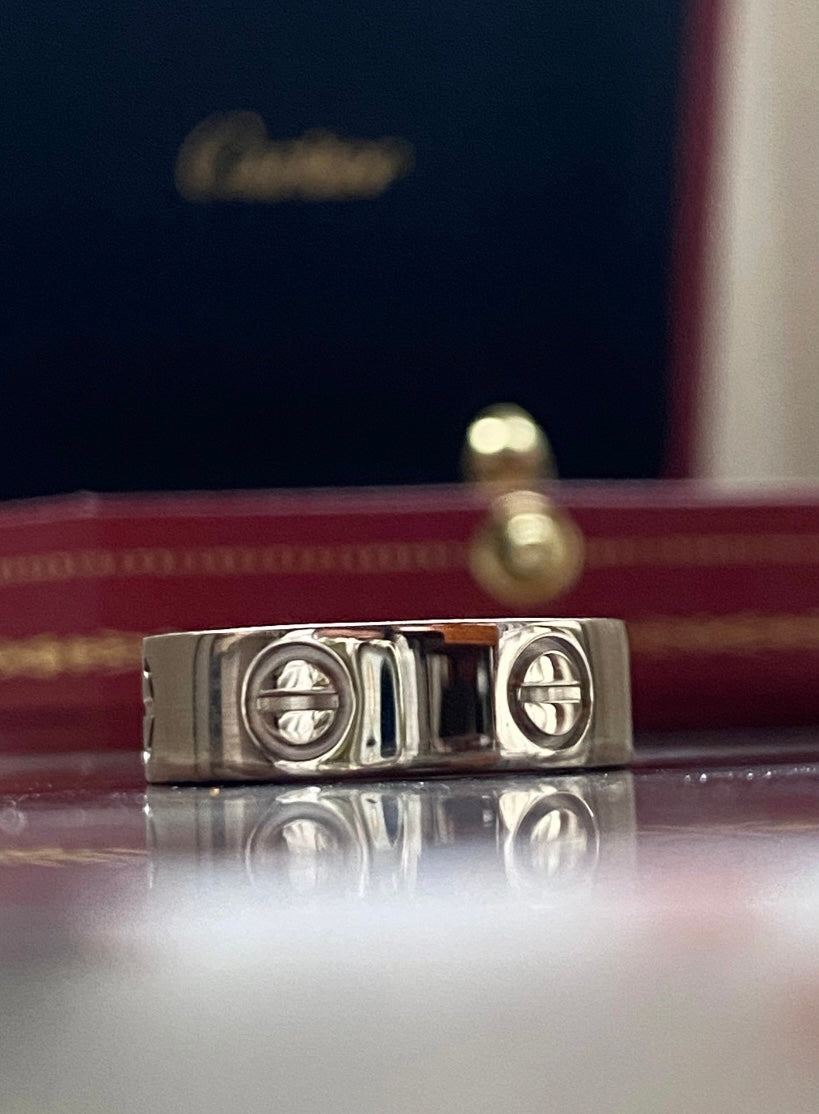 Cartier Love Ring White Gold